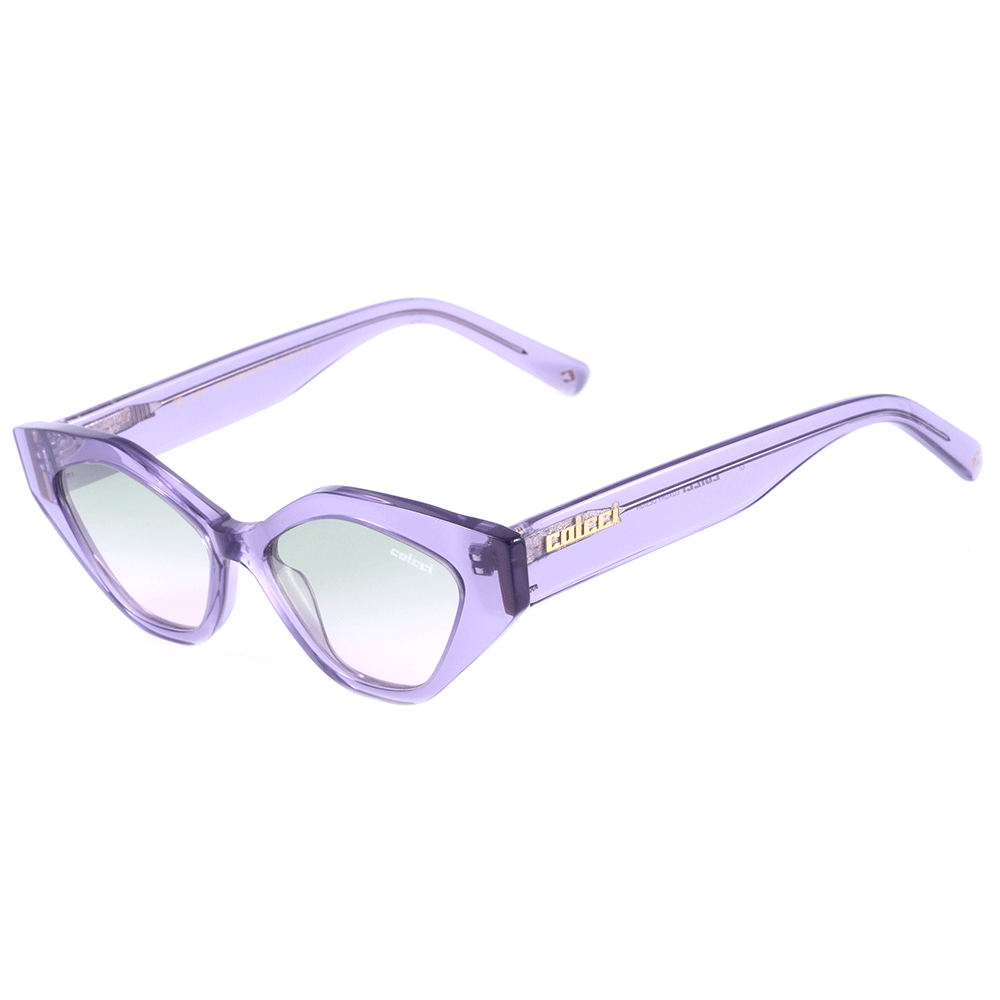 Colcci Camila Queiroz Soho Roxo Translúcido Brilho/ Amarelo Degradê - Lente 5,2cm - Sol