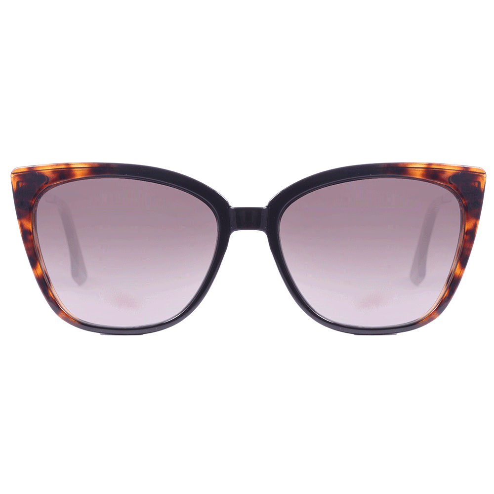 Clip On Colcci Bandy 4 Marrom Mesclado e Preto Brilho/ Marrom Degradê- Lente 5,7 cm - Grau