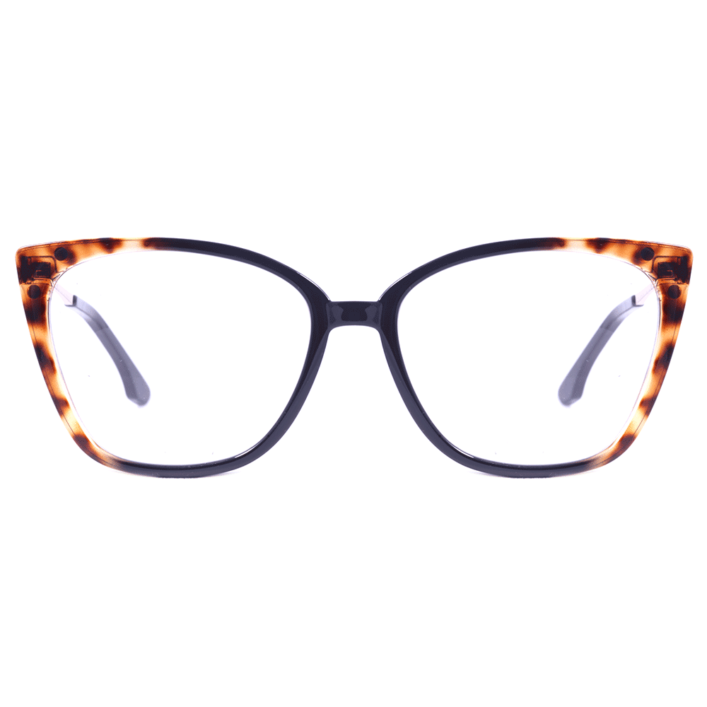 Clip On Colcci Bandy 4 Marrom Mesclado e Preto Brilho/ Marrom Degradê- Lente 5,7 cm - Grau