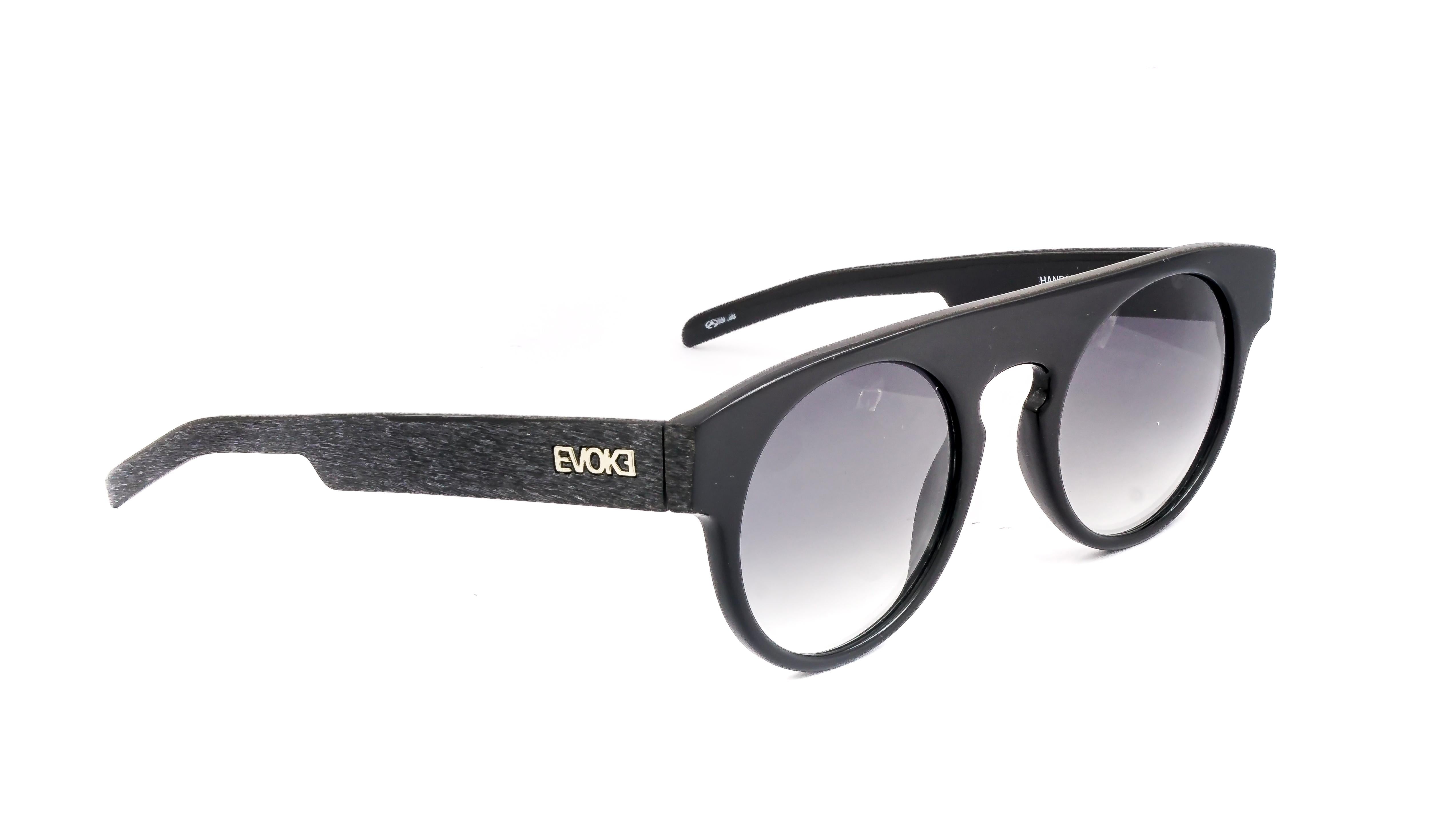 Óculos de Sol Evoke Evk 14 Black A11S Black Shine Sanded/ Gray Degradê