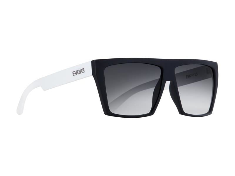 Óculos de Sol Evoke Evk 15 BLACK WHITE SILVER/ GRAY DEGRADÊ UNICO