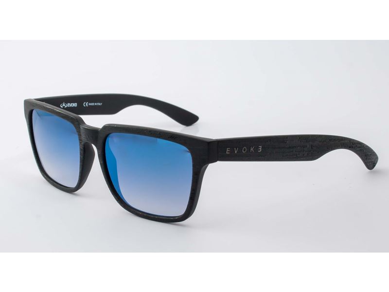 Óculos de Sol Evoke Evk 23 WD11SR BLACK 3D PRINT MATTE GUN/ BLUE ESPELHADO UNICO
