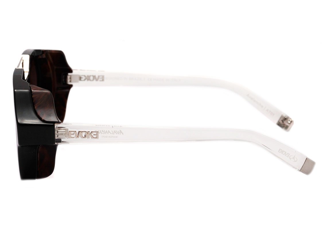 Evoke Avalanche AT01 Black Crystal Shine / Brown Gradient Unico - 53 mm