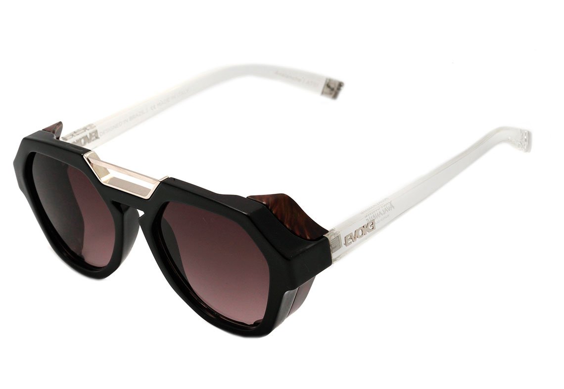 Evoke Avalanche AT01 Black Crystal Shine / Brown Gradient Unico - 53 mm