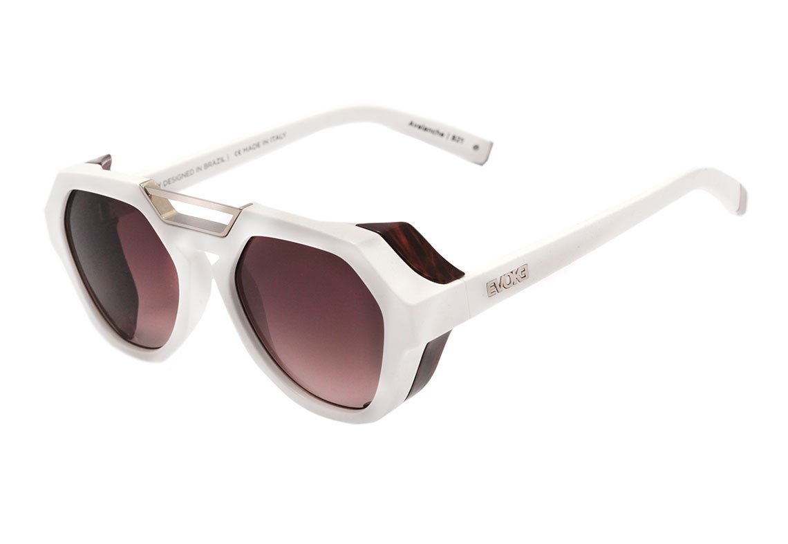 Evoke Avalanche B21 White Shine / Brown Gradient Unico - 53 mm