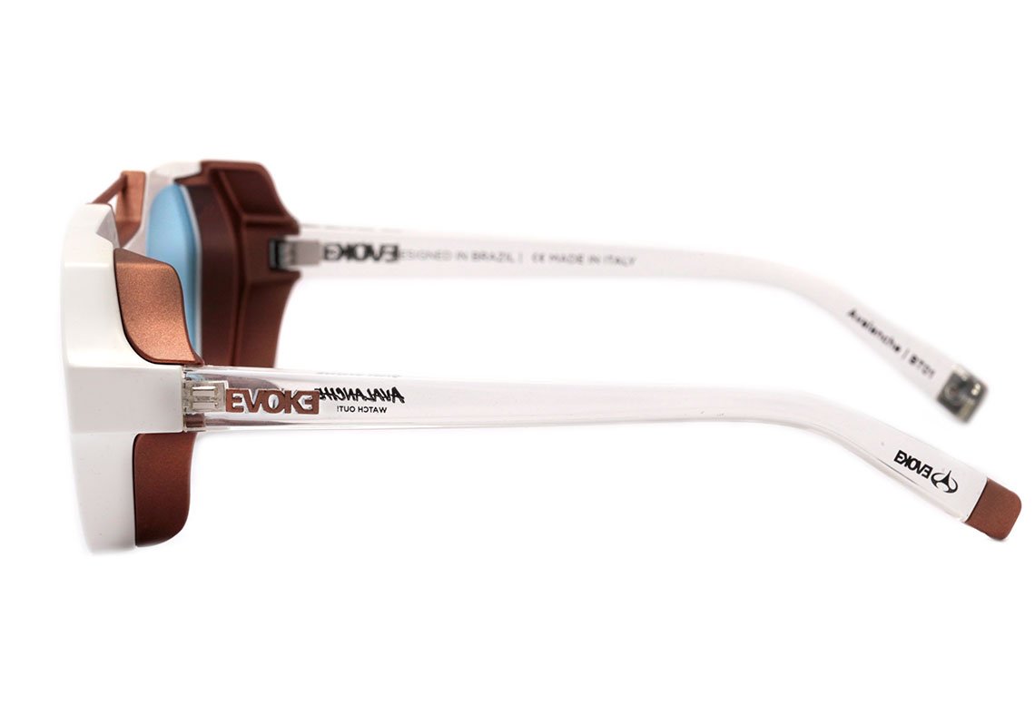 Evoke Avalanche BT01 White Crystal Shine / Copper Blue Total Unico - 53 mm