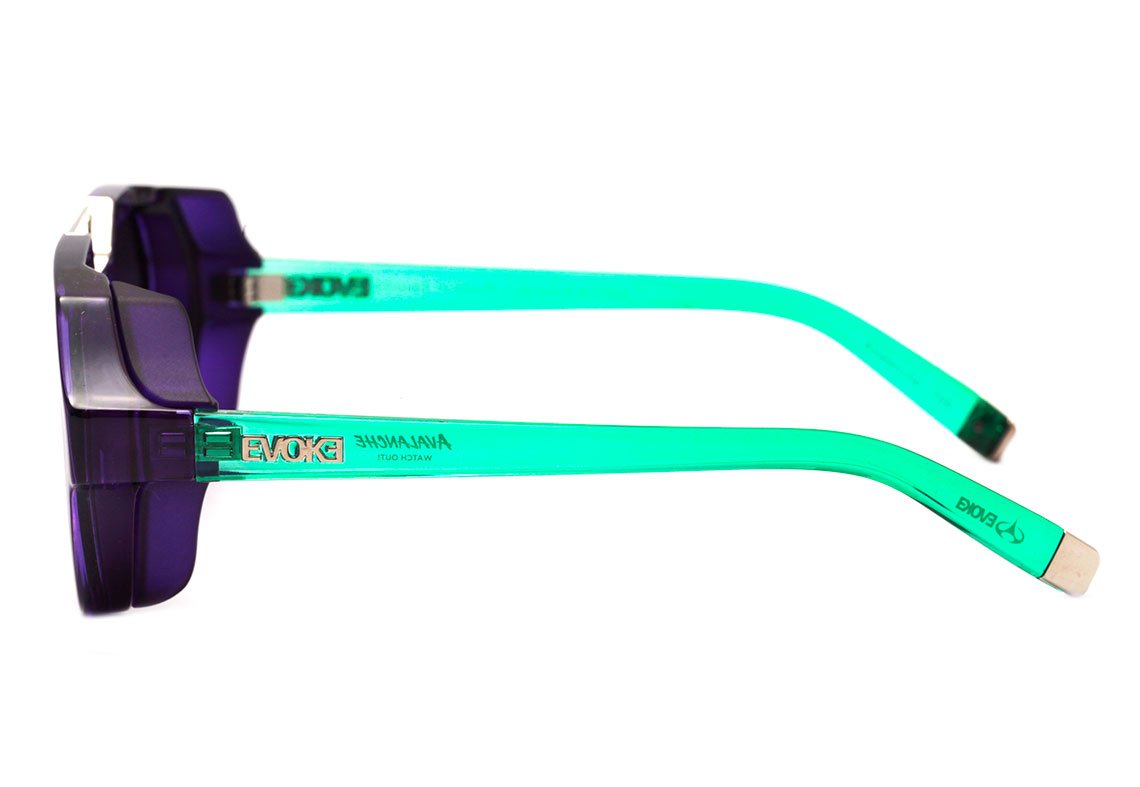 Evoke Avalanche T09 Purple Turquoise / Gray Gradient Unico - 53 mm
