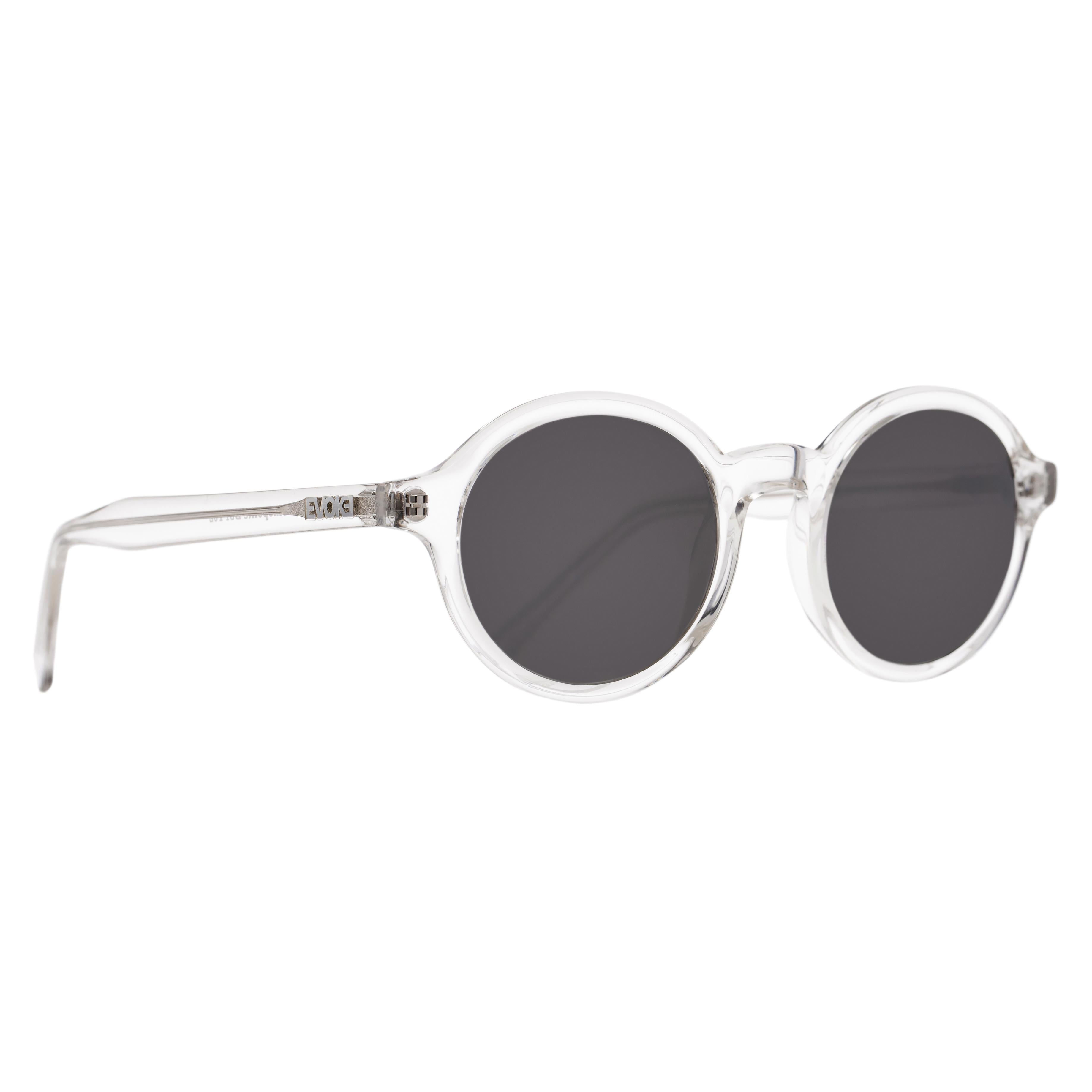 Óculos de Sol Evoke Kosmopolite Ds1 T02 Crystal/ Gray Espelhado