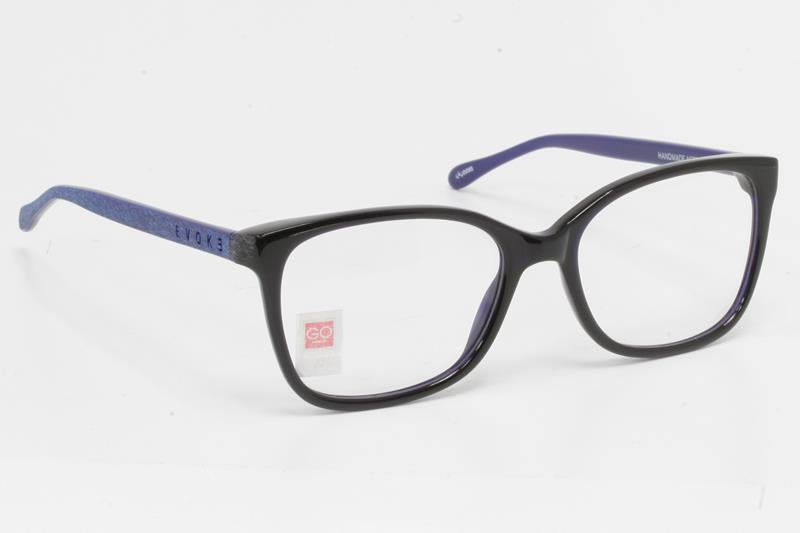 Óculos de Grau Evoke Life Iv H09 Dark Temple Blue 52 mm