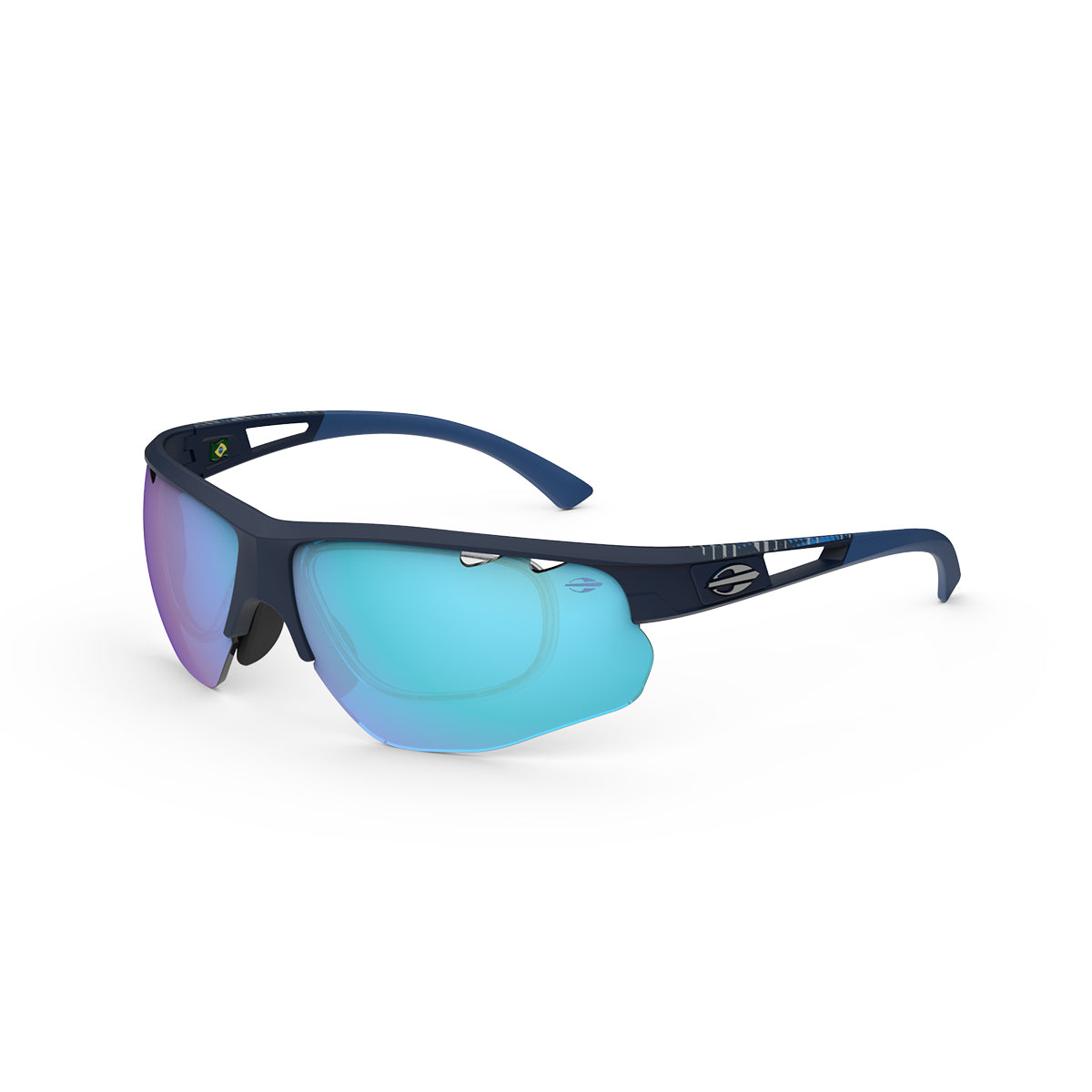 Mormaii Eagle Clip On - Azul Escuro Fosco/ Azul Espelhado