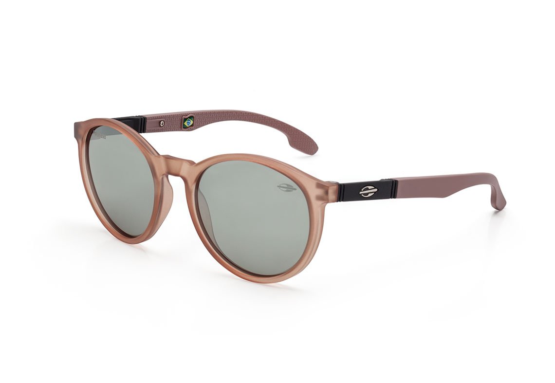 Mormaii Maui NXT Infantil Nude Translúcido Fosco / Prata Espelhado Polarizado Unico - Lente 4,5 cm - Sol