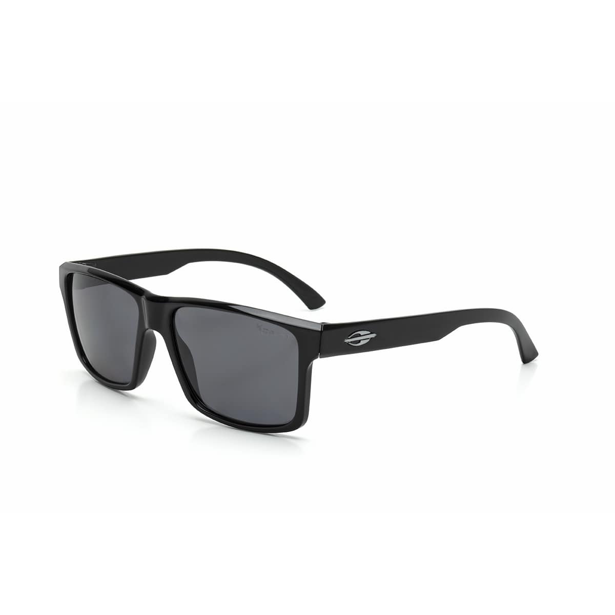 Mormaii Lagos Preto Brilho / Cinza Polarizado - Lente 5,2 cm - Sol