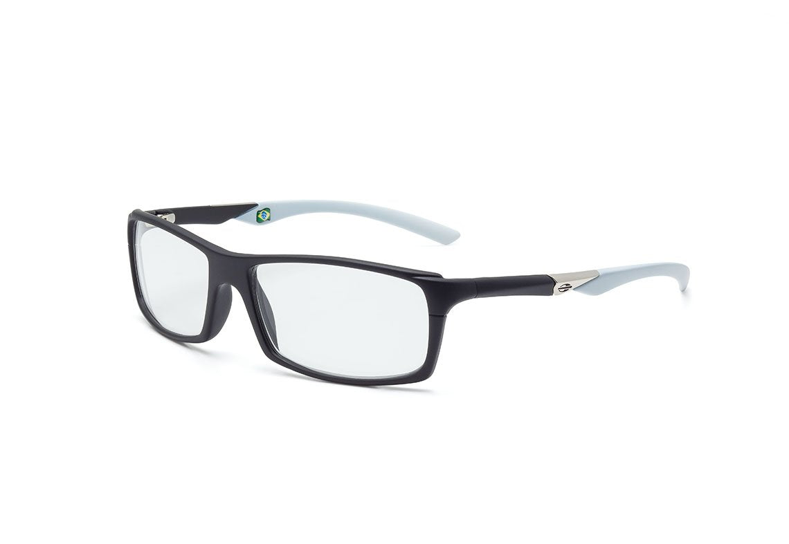 Óculos de Grau Mormaii Camburi Full Preto E Azul Fosco - Lente 5,5 Cm