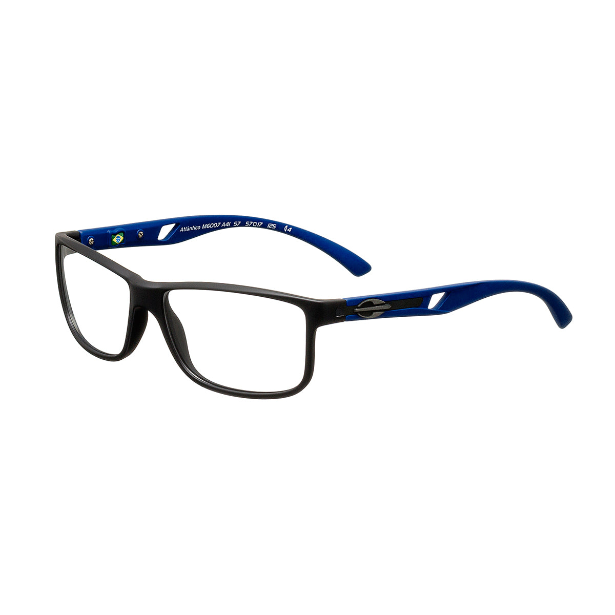Óculos de Grau Mormaii Atlântico Preto E Azul Fosco Lente 5,7 Cm - Oculos Shop