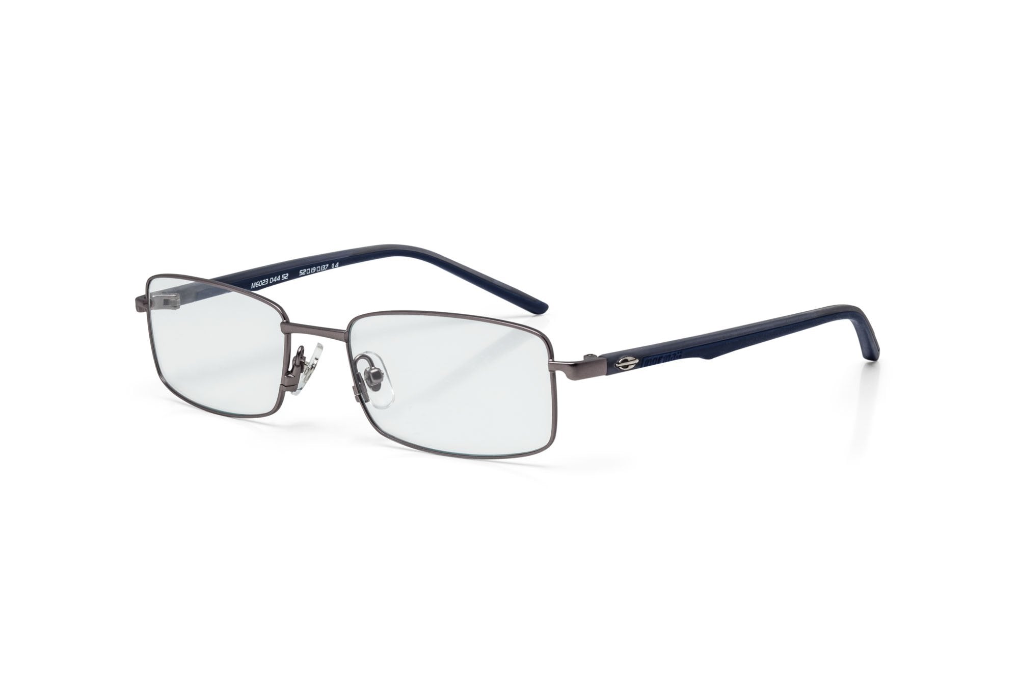 Óculos de Grau Mormaii M6023 Cinza e Azul Fosco - Lente 5,2 cm