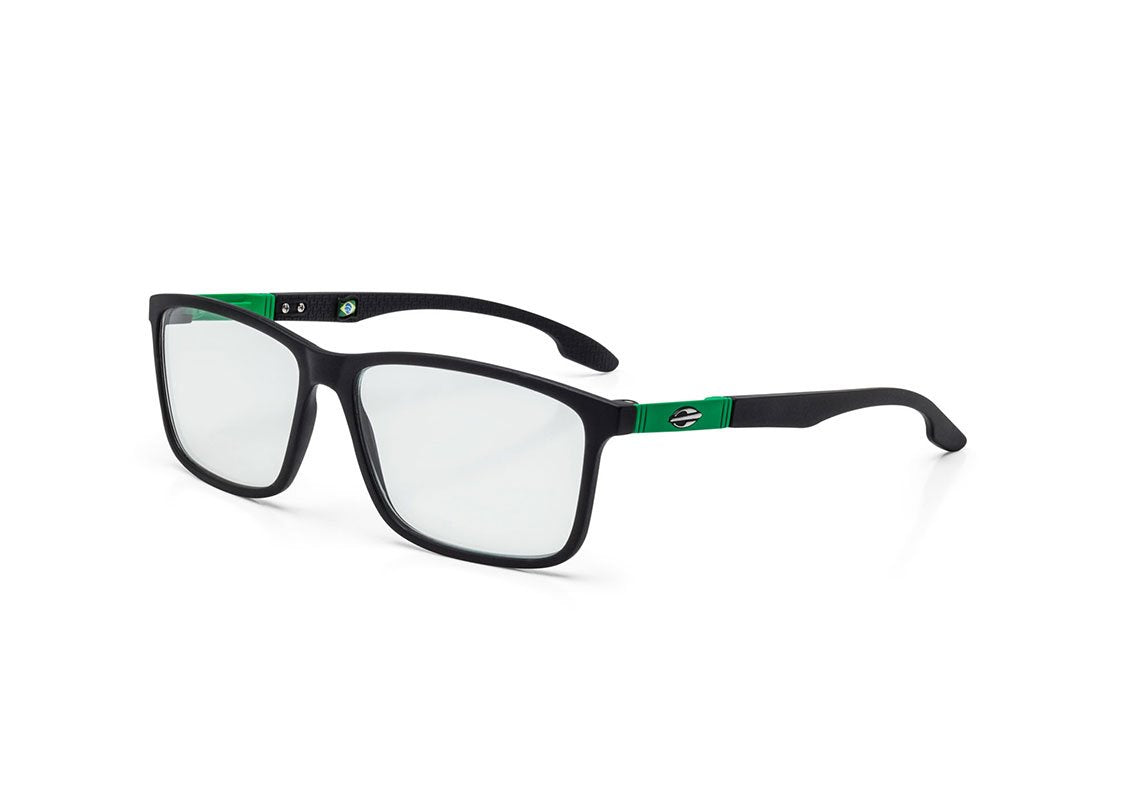 Óculos de Grau Mormaii Prana MORMAII PRANA - ÓCULOS DE GRAU PRETO FOSCO E VERDE FLUOR Lente 5,5 cm
