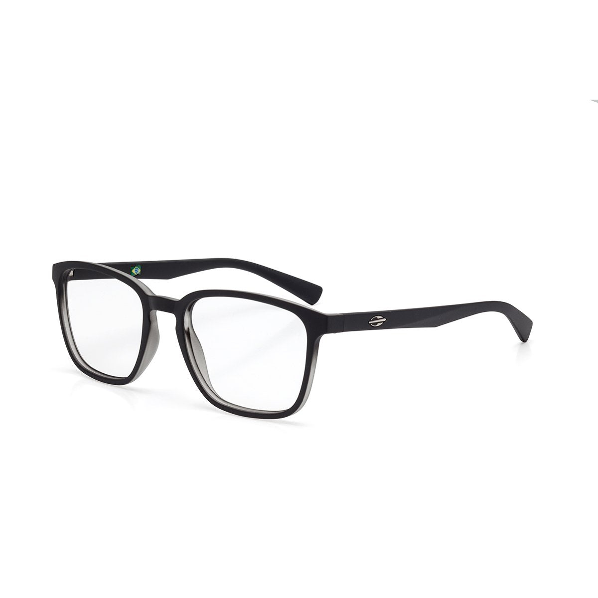 Óculos de Grau Mormaii Osaka Preto e Cinza Fosco Lente 5,3 Cm