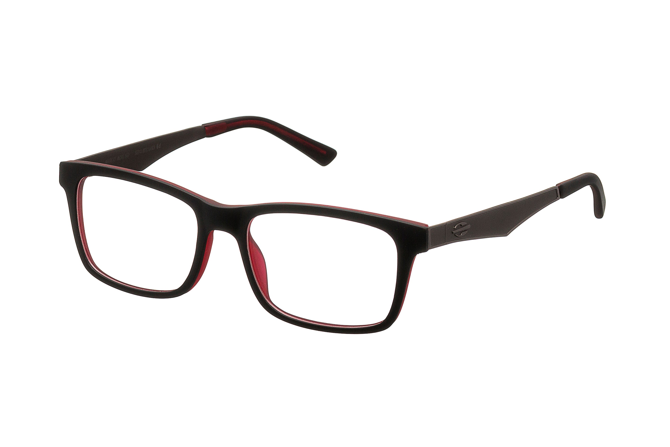 Óculos de Grau Mormaii M6100 Preto Fosco e Vermelho - 52 mm