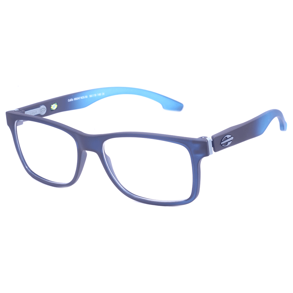 Óculos de Grau Mormaii Califa Flexxxa Azul Translúcido Fosco - 56 mm