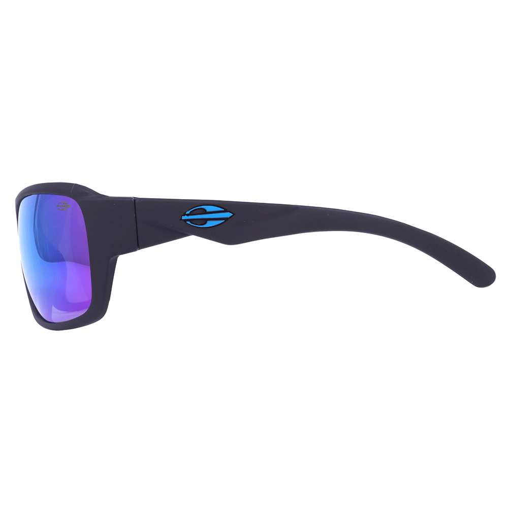 Óculos de Sol Mormaii Malibu II Preto Fosco/ Azul Espelhado