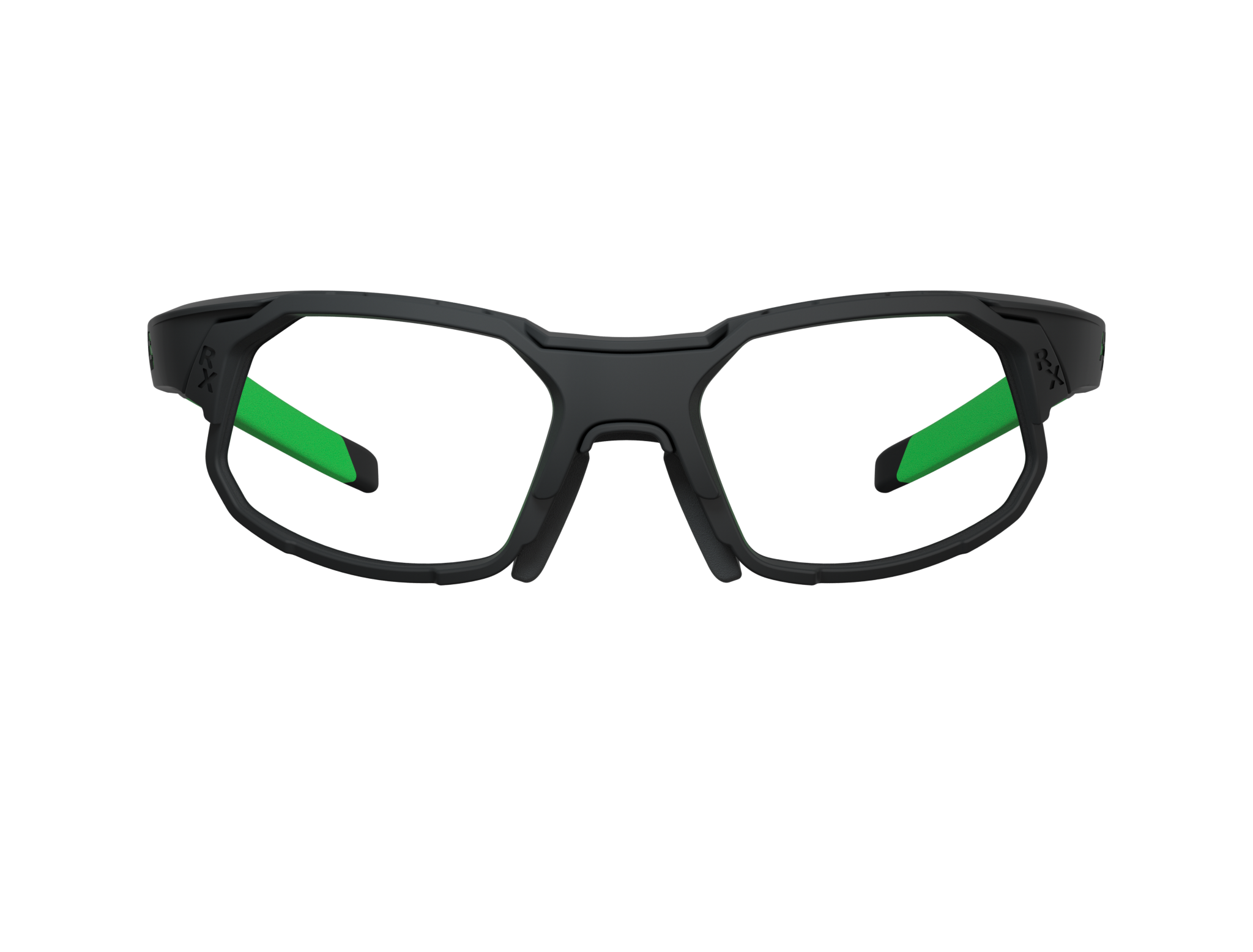 HB Rush Matte Black D. Green / Green Chrome - Lente 5,3 cm - Grau