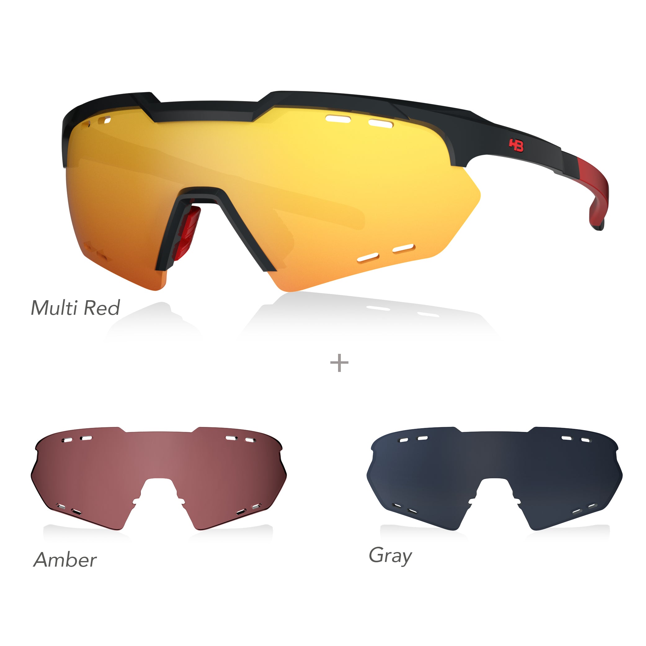 HB Shield Compac Mountain - Kit 1 - Multi Red / Amber / Gray