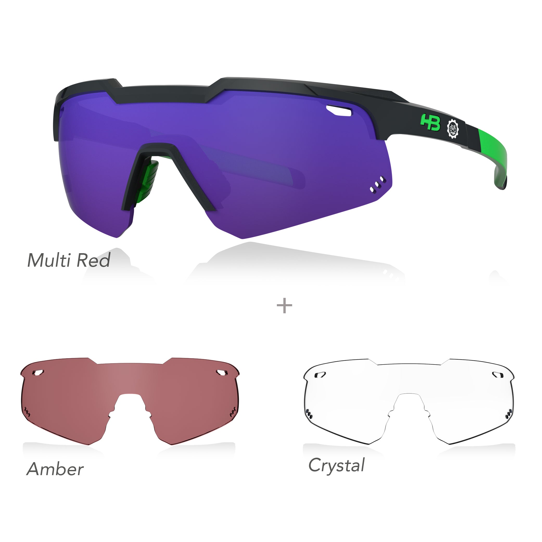 HB Kit Shield Evo Mountain - Kit PQP - Multi Purple / Amber / Crystal