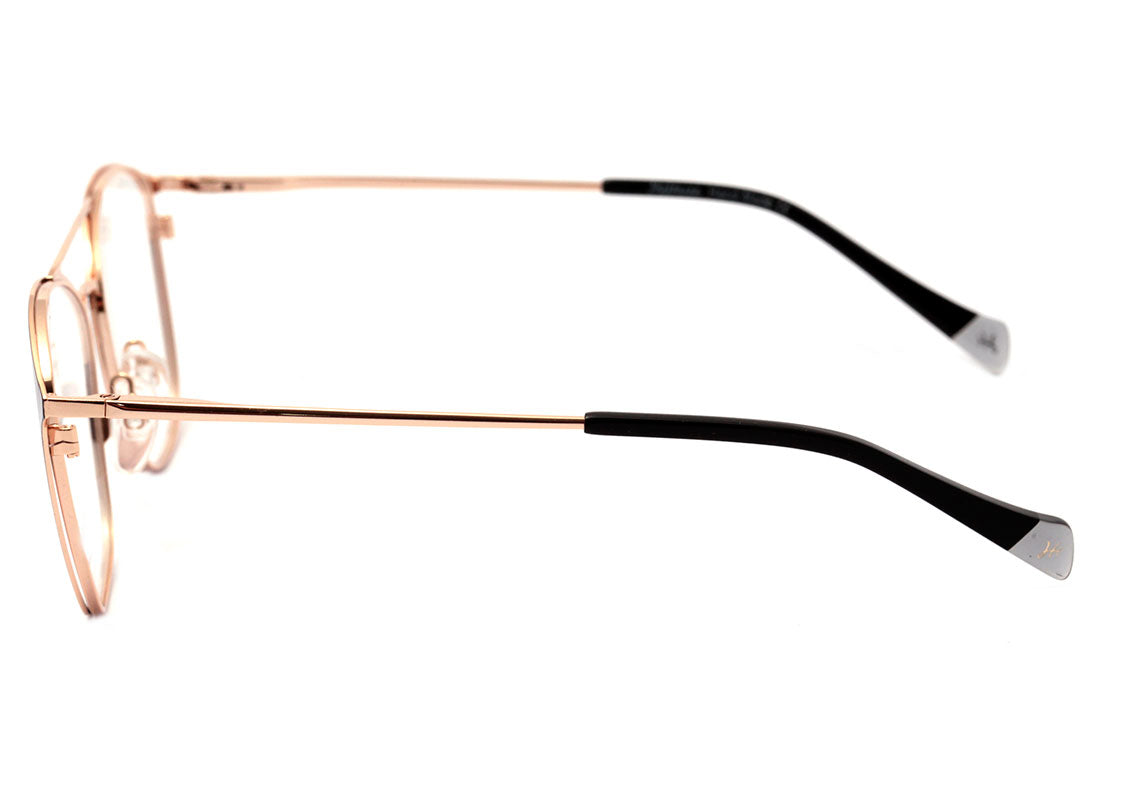 Hickmann HI 1080 09A Preto Fosco e Dourado Brilho - Lente 5,1 cm