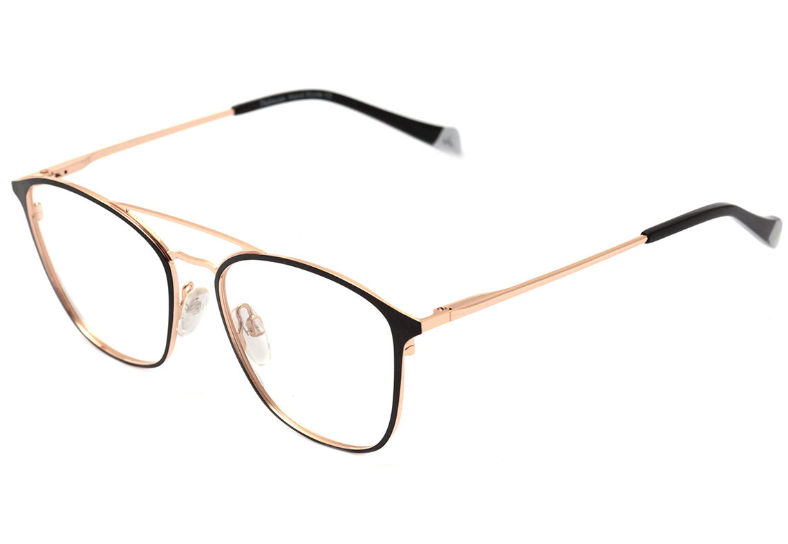 Hickmann HI 1080 09A Preto Fosco e Dourado Brilho - Lente 5,1 cm