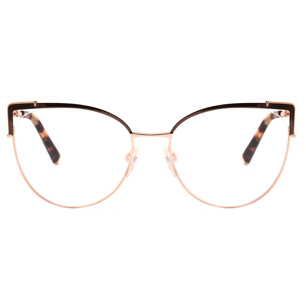 Ana Hickmann AH 1386 01A Marrom e Dourado Brilho - Lente 5,4 cm