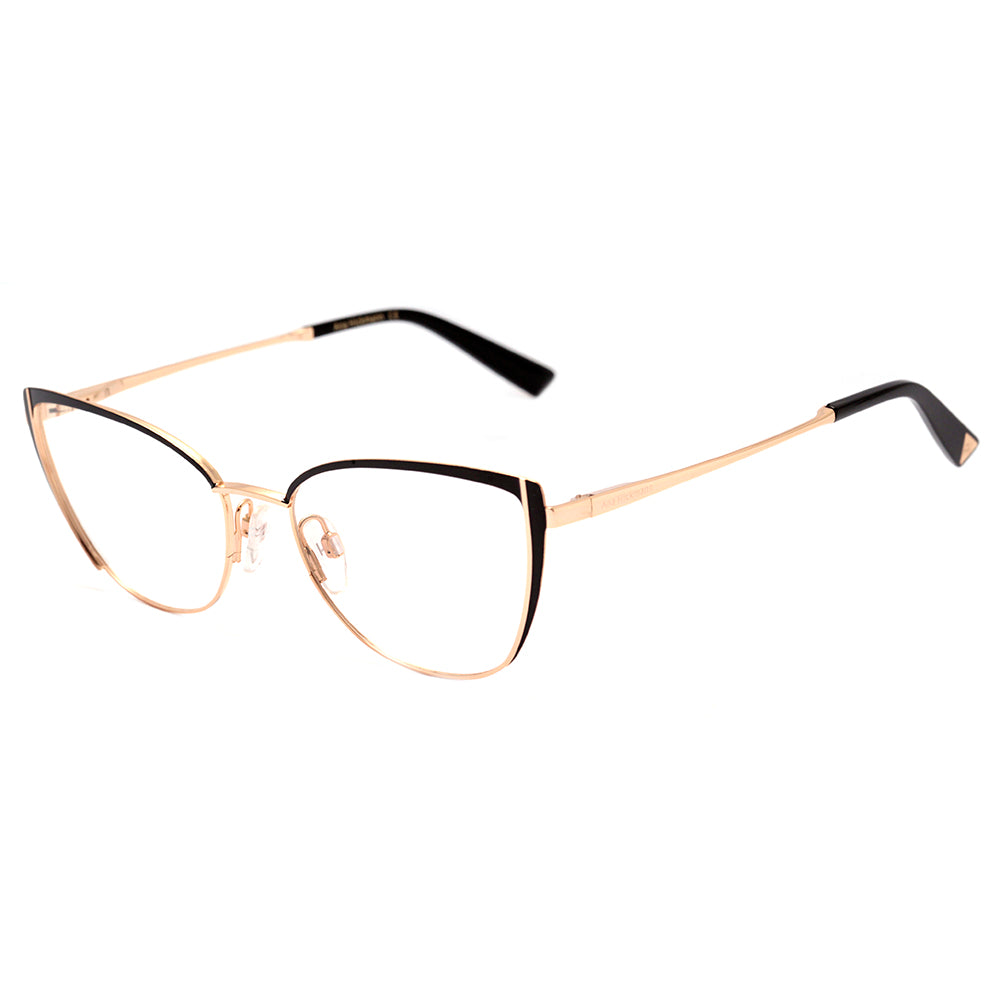 Ana Hickmann AH 1408 09B Preto Fosco e Dourado Brilho - Lente 5,4 cm