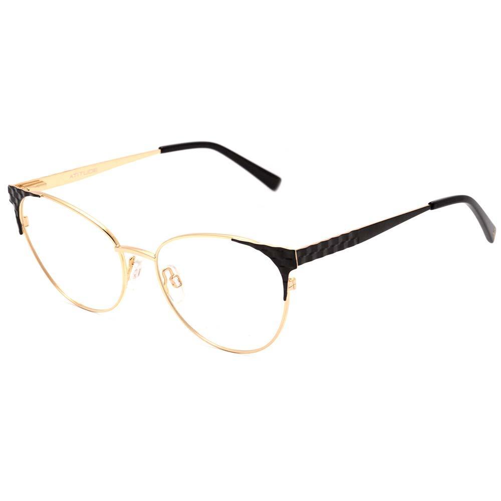 Atitude AT 1650 09A Preto Fosco e Dourado Brilho - Lente 5,3 cm