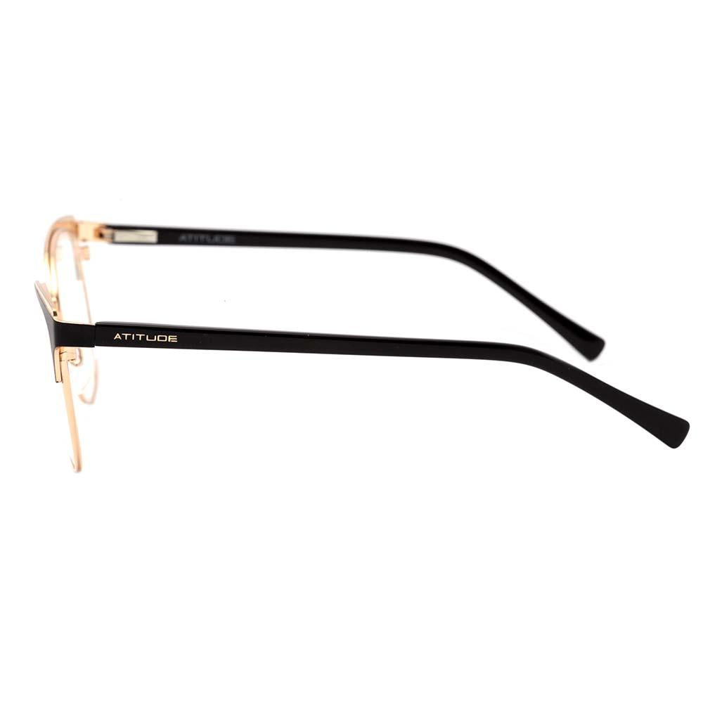 Atitude AT 1656 09A Preto Fosco E Dourado Brilho Lente 5,3 Cm