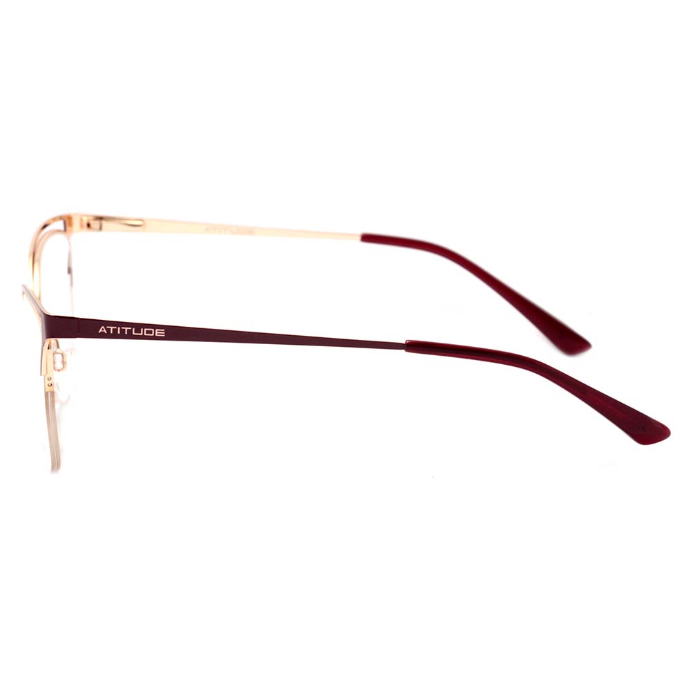 Atitude AT 1658 01A Marrom Fosco e Dourado Brilho Lente 5,2 Cm