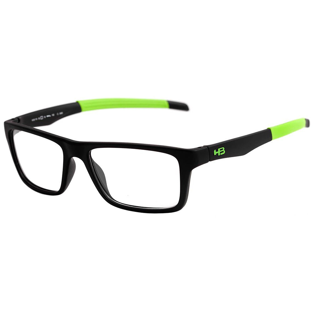 Óculos de Leitura HB Polytech M 93119 Matte Black D. Green - Lente 5,3 Cm