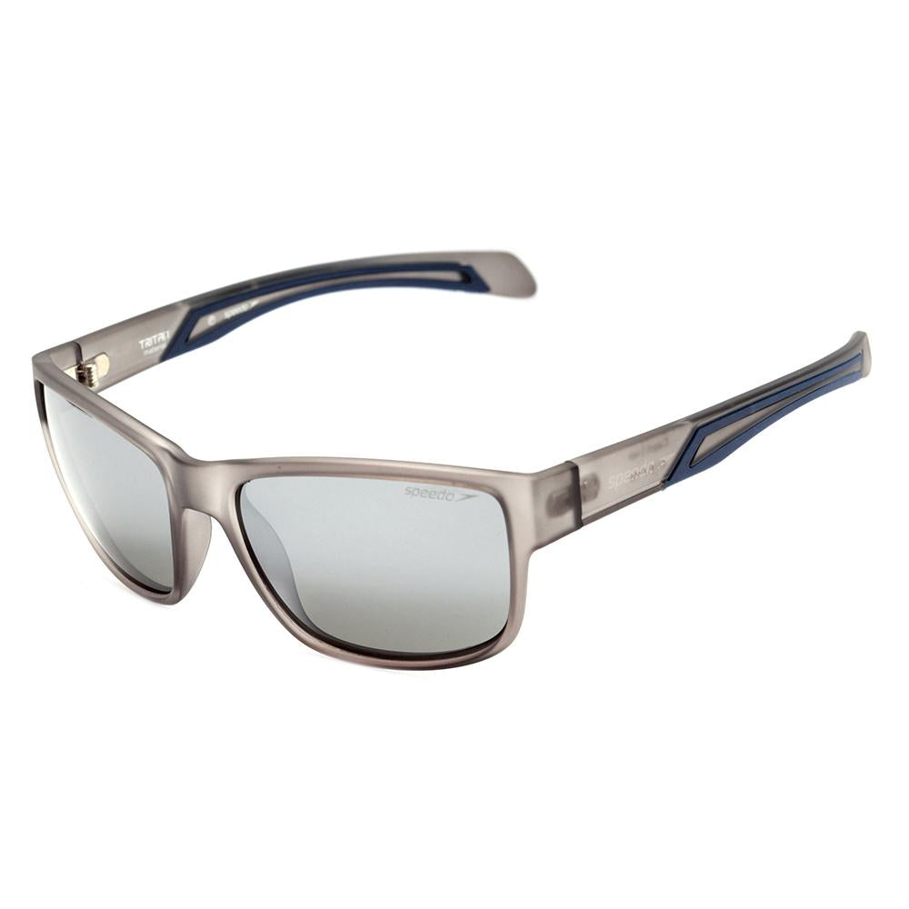 Speedo Capri H01 Cinza Translúcido Fosco / Prata Espelhado Polarizado - Lente 5,7 cm