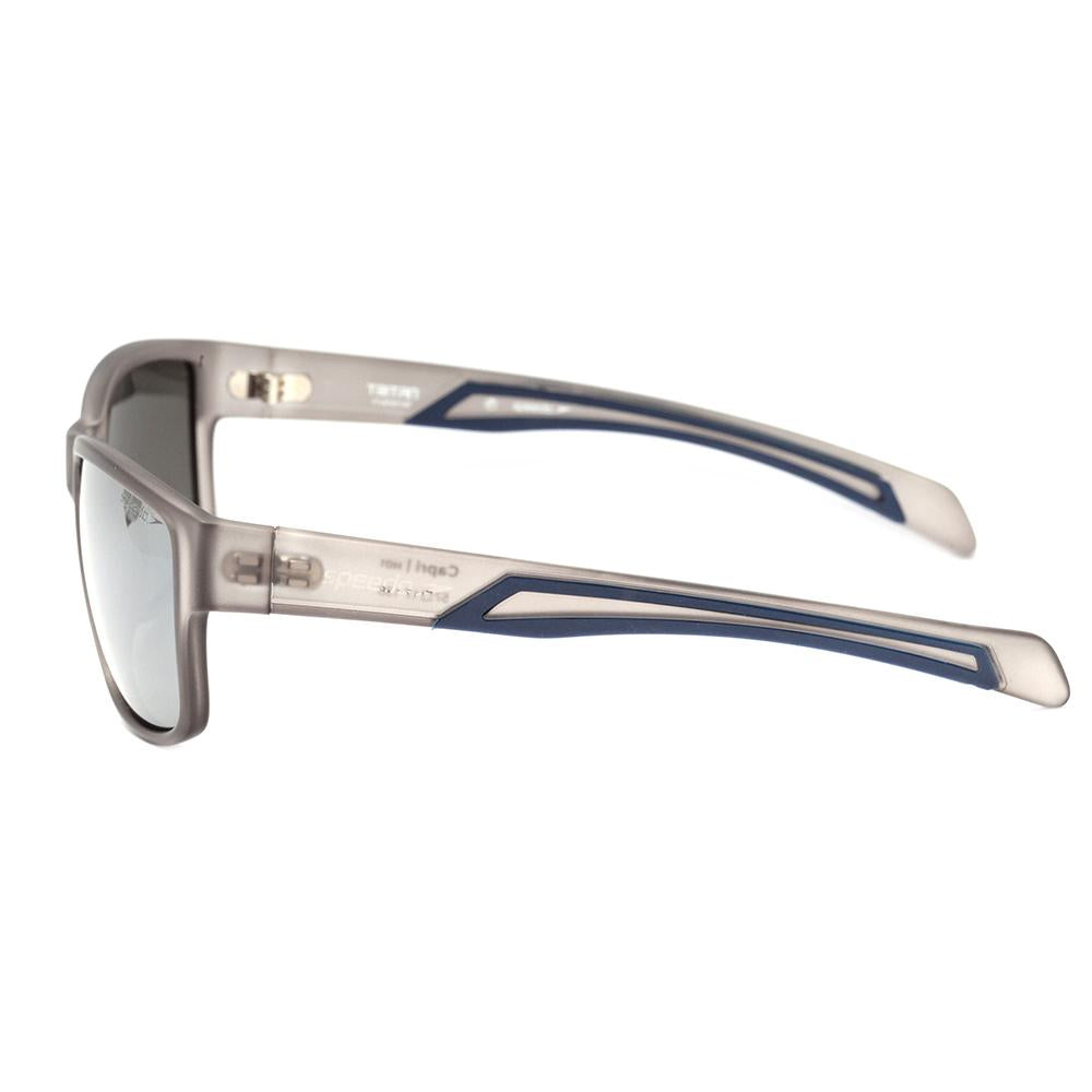 Speedo Capri H01 Cinza Translúcido Fosco / Prata Espelhado Polarizado - Lente 5,7 cm
