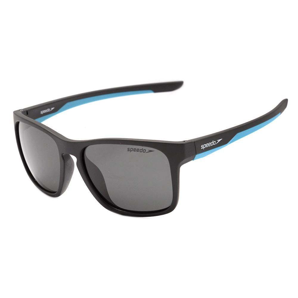 Speedo Ginga A02 Preto e Azul Fosco / Preto Polarizado - 51 mm