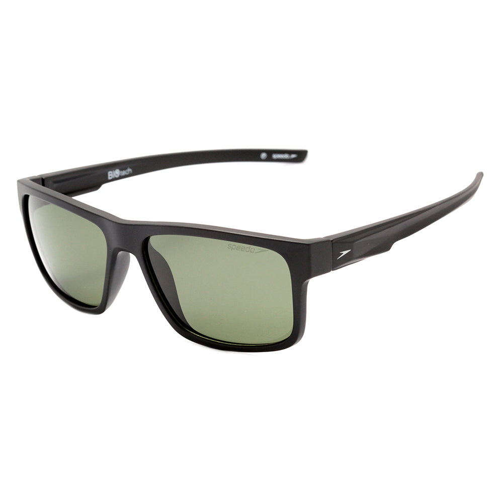 Speedo Rino A01 Preto Fosco / Verde Polarizado - Lente 5,7 cm