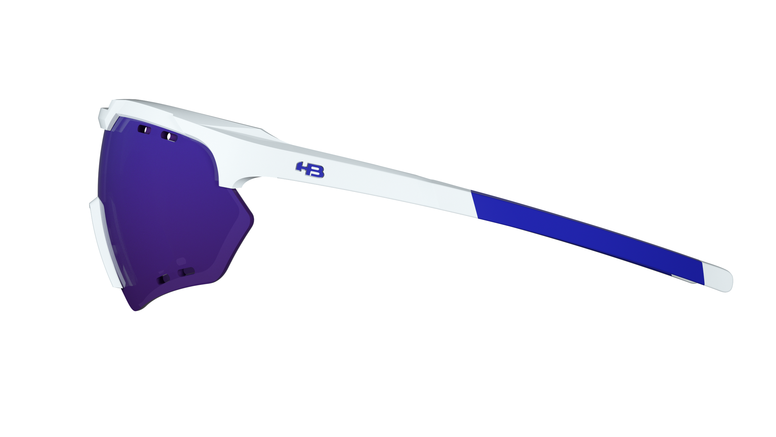 HB Shield Compact Road Pearled White / Multi Purple Unico