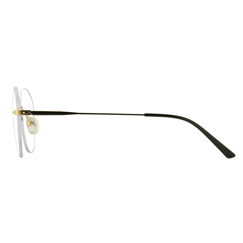 Wee W0216 Clip On Dourado e Preto Brilho / Preto - Lente 5,4 cm  - Grau