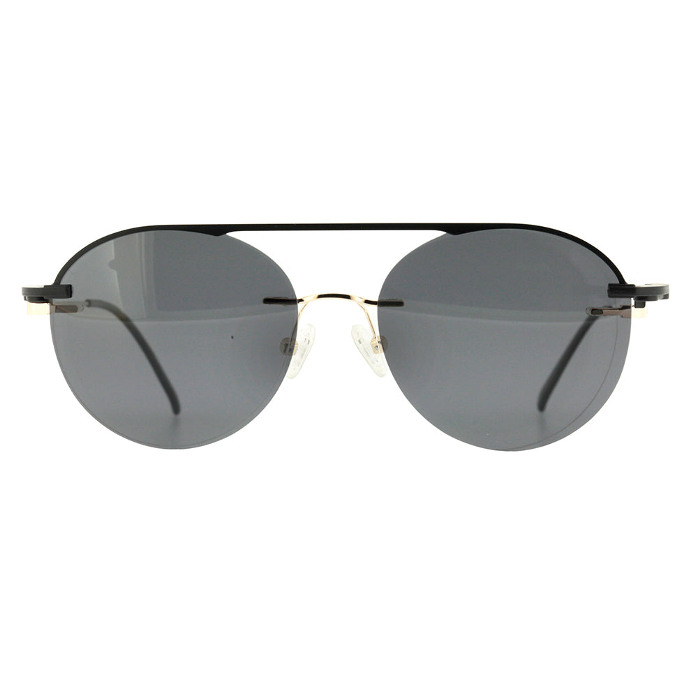 Wee W0216 Clip On Dourado e Preto Brilho / Preto - Lente 5,4 cm  - Grau