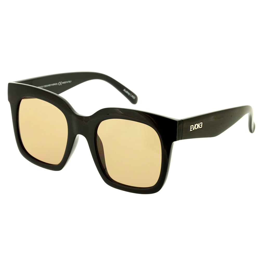 Evoke Audrey A02 Black Shine Light Gold / Caramel Total - 52 mm