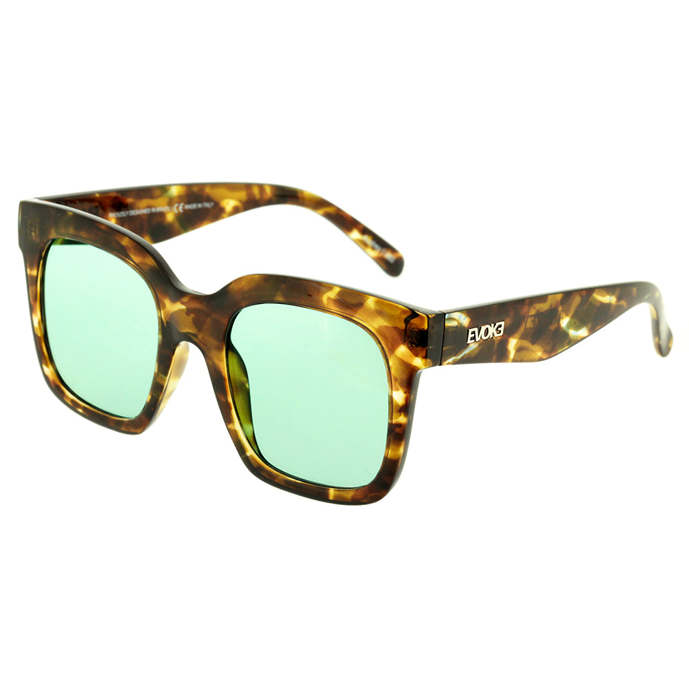 Evoke Audrey G22 Vintage Tortoise Silver / Vintage Green Total - 52 mm