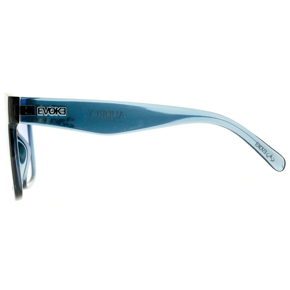 Evoke Audrey T03 Blue Crystal Silver / Blue Gradient - 52 mm