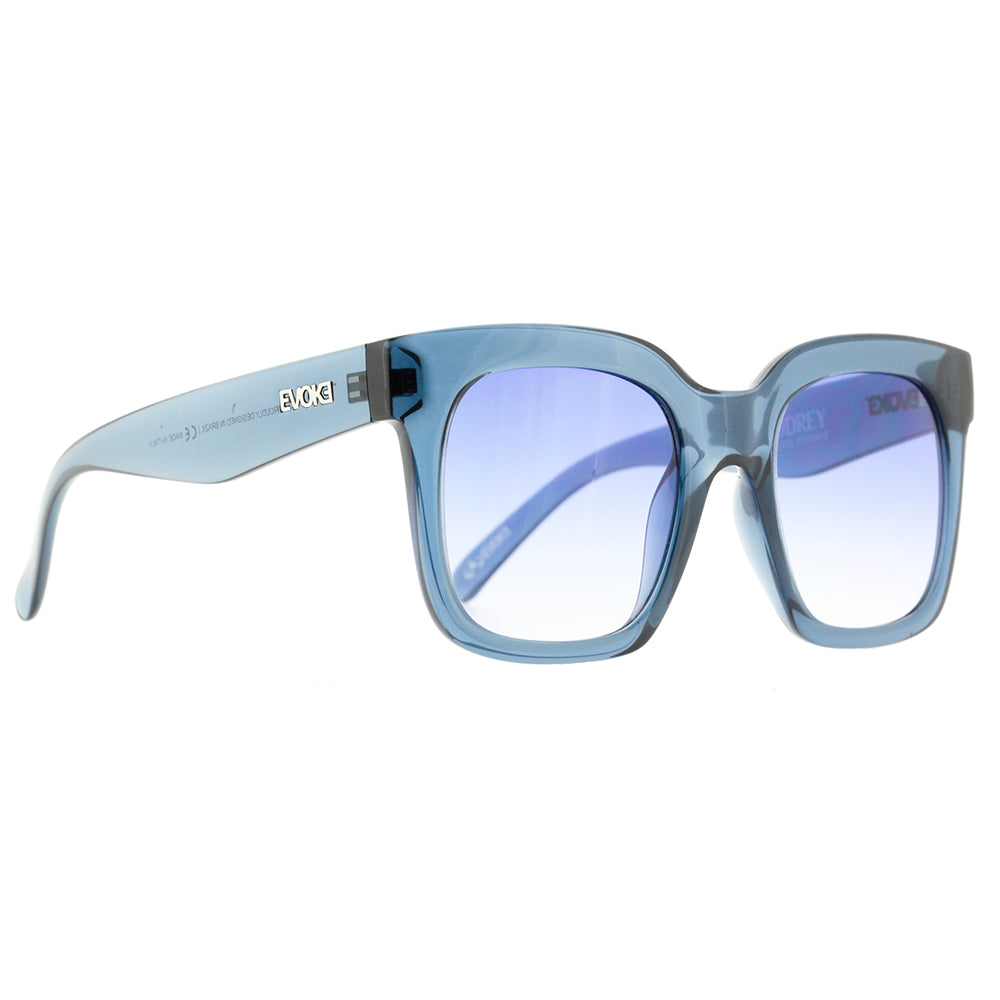 Evoke Audrey T03 Blue Crystal Silver / Blue Gradient - 52 mm
