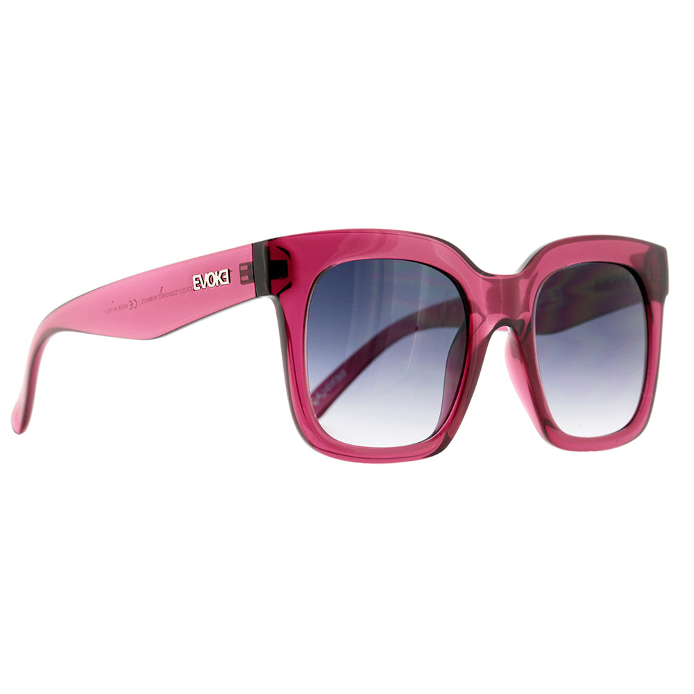 Evoke Audrey T02 Red Grape Crystal Silver / Gray Gradient - 52 mm