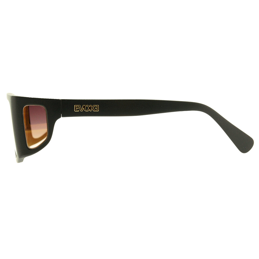Evoke B-Side A12S Black Matte Gold / Brown Gradient Gold Flash - 58 mm