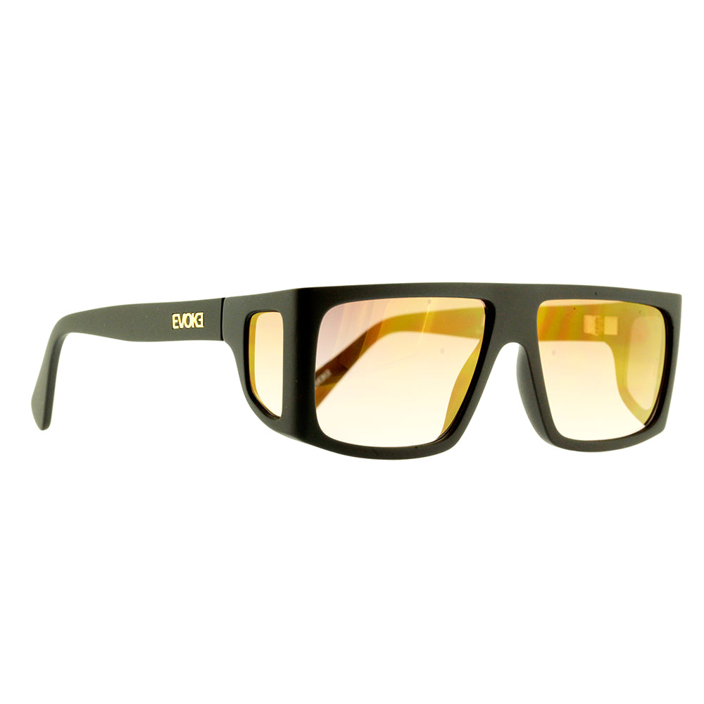 Evoke B-Side A12S Black Matte Gold / Brown Gradient Gold Flash - 58 mm