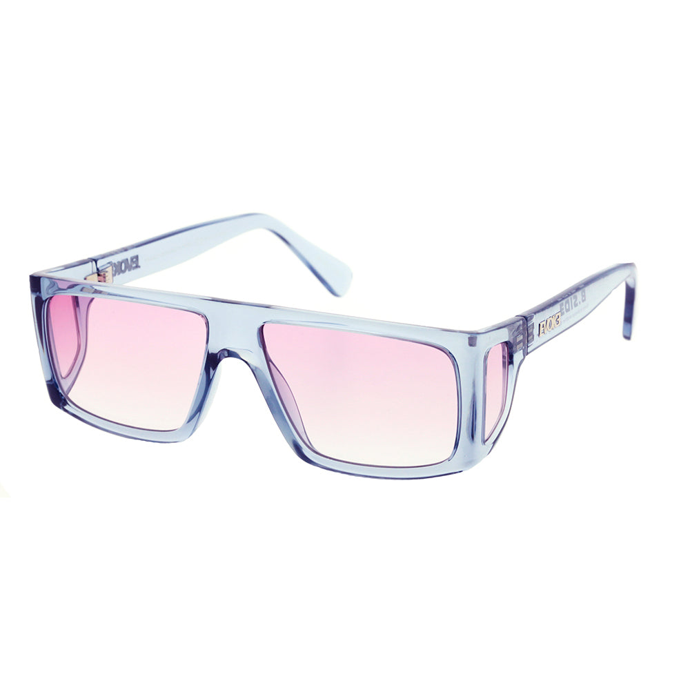Evoke B-Side T02 Light Blue Crystal Silver / Red Gradient - 58 mm
